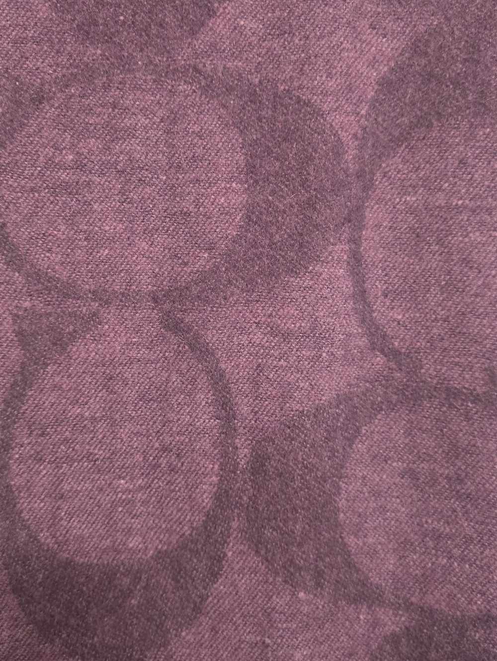 COACH Purple Logo Wrap Scarf. Wool/silk/ cashmere blend - Picture 3 of 6